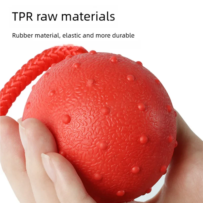 Ball On Rope Dog Toy Bite Resistant Pet Ball - MyPetDollar.com