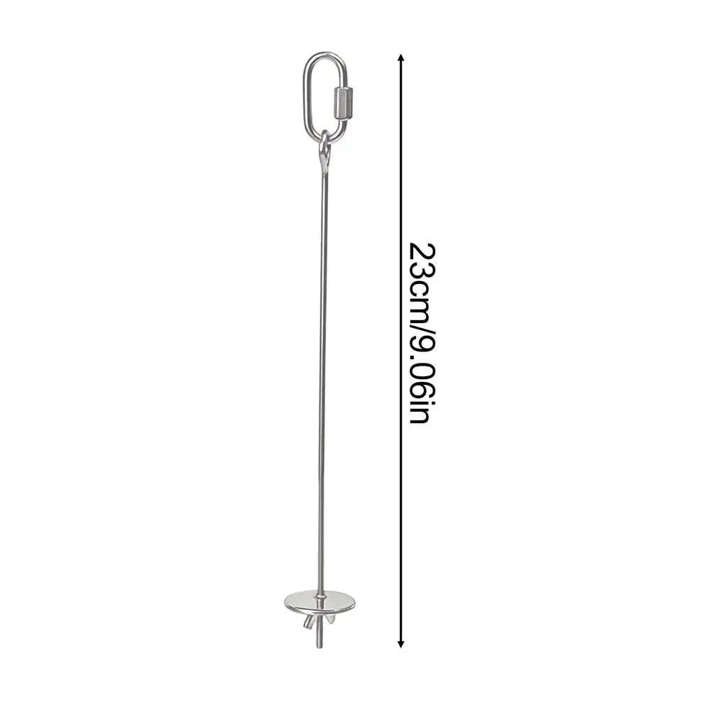 Stainless Steel Bird Toy Skewer Fruit Spear Hanging Holder Pet Parrot Parakeet