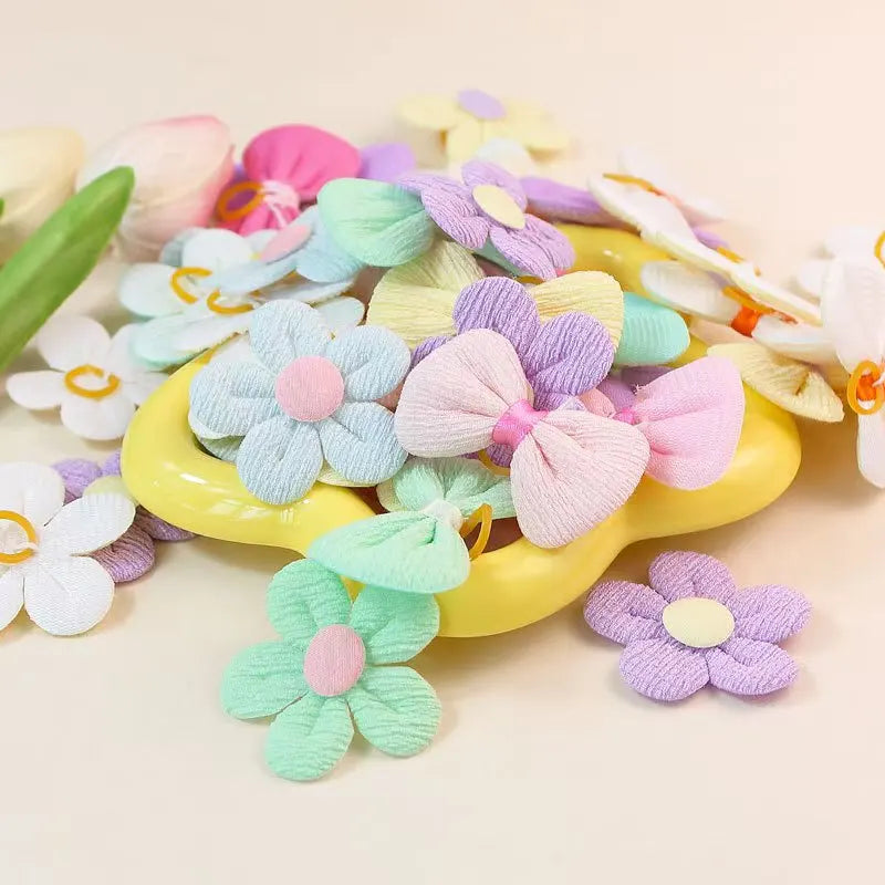 10/20Pcs Flower Shape Dog Grooming Bowknot - MyPetDollar.com