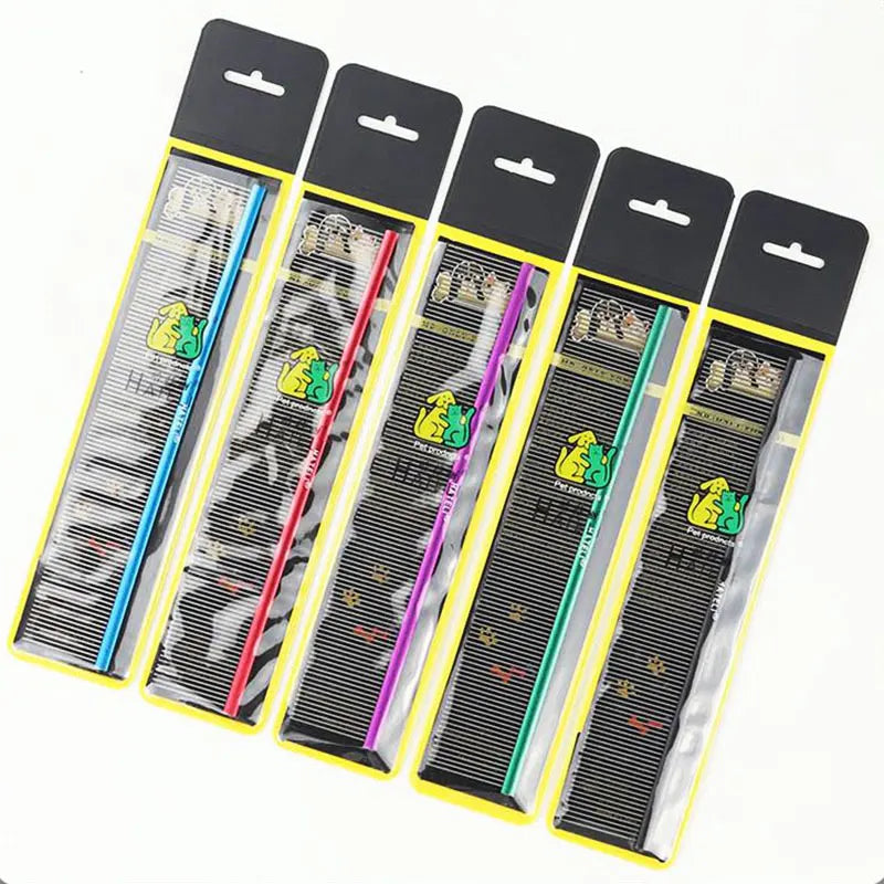 0.1cm Dense Toothed Pet Comb Light Aluminum - MyPetDollar.com