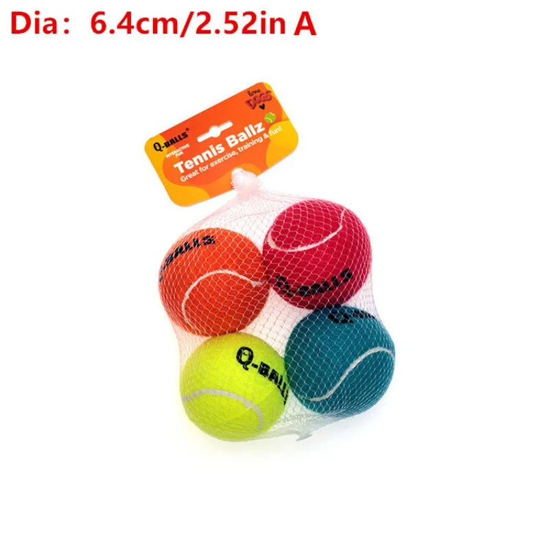 Dog Toy Set Q-monster Thick Walled Natural Rubber Squeak Chew – 5 Colors