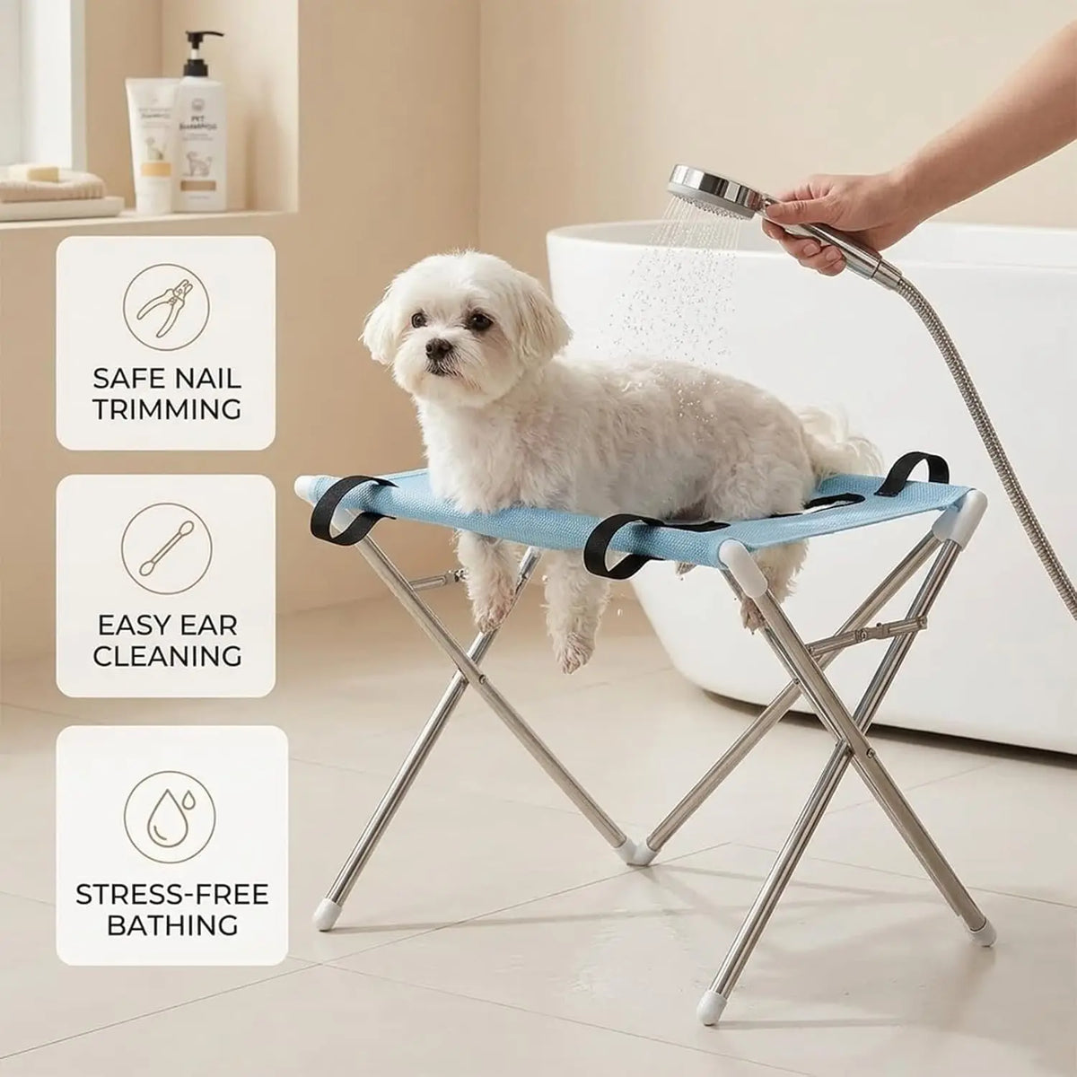 Foldable Pet Grooming Hammock Bed Cat Dog - MyPetDollar.com