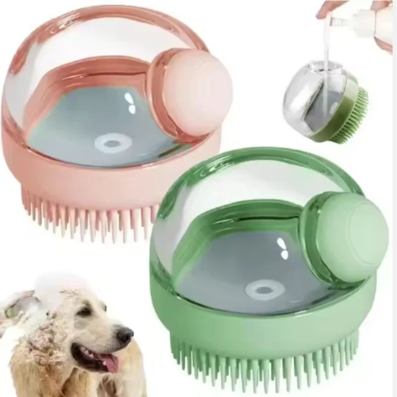 1PC Soft Silicone Pet Bath Brush Featuring - MyPetDollar.com