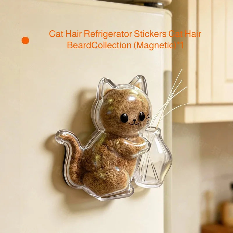 Fridge Magnet Cat Hair Keepsake Clear Storage Box – 8 Colors