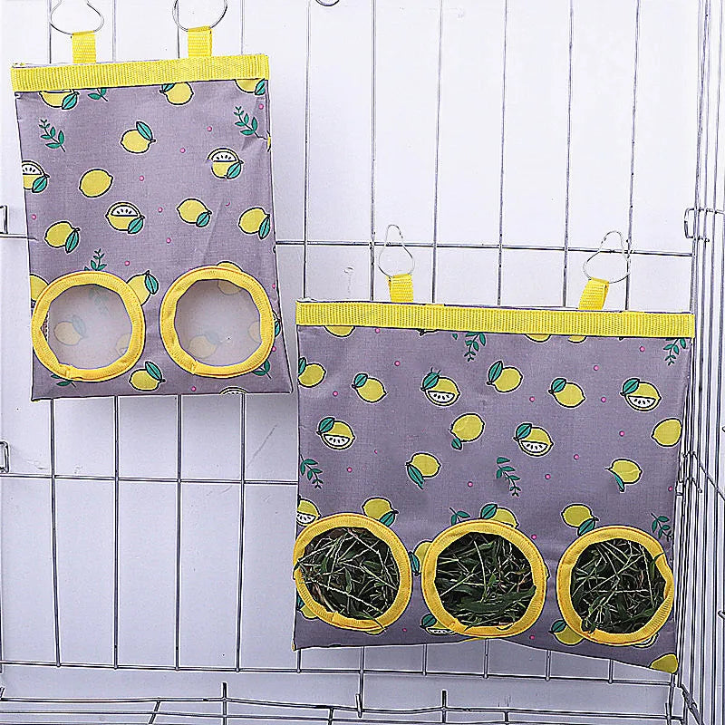 Hanging Dry Grass Feeder Bag for Rabbit, - MyPetDollar.com
