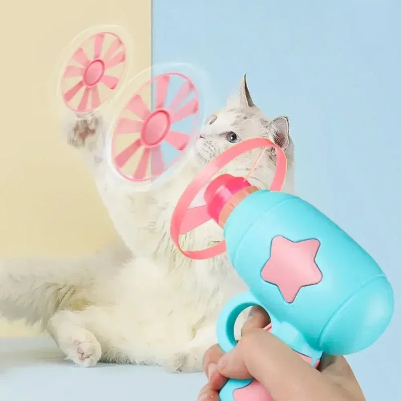 Flying Saucer Launcher Automatic Interactive - MyPetDollar.com