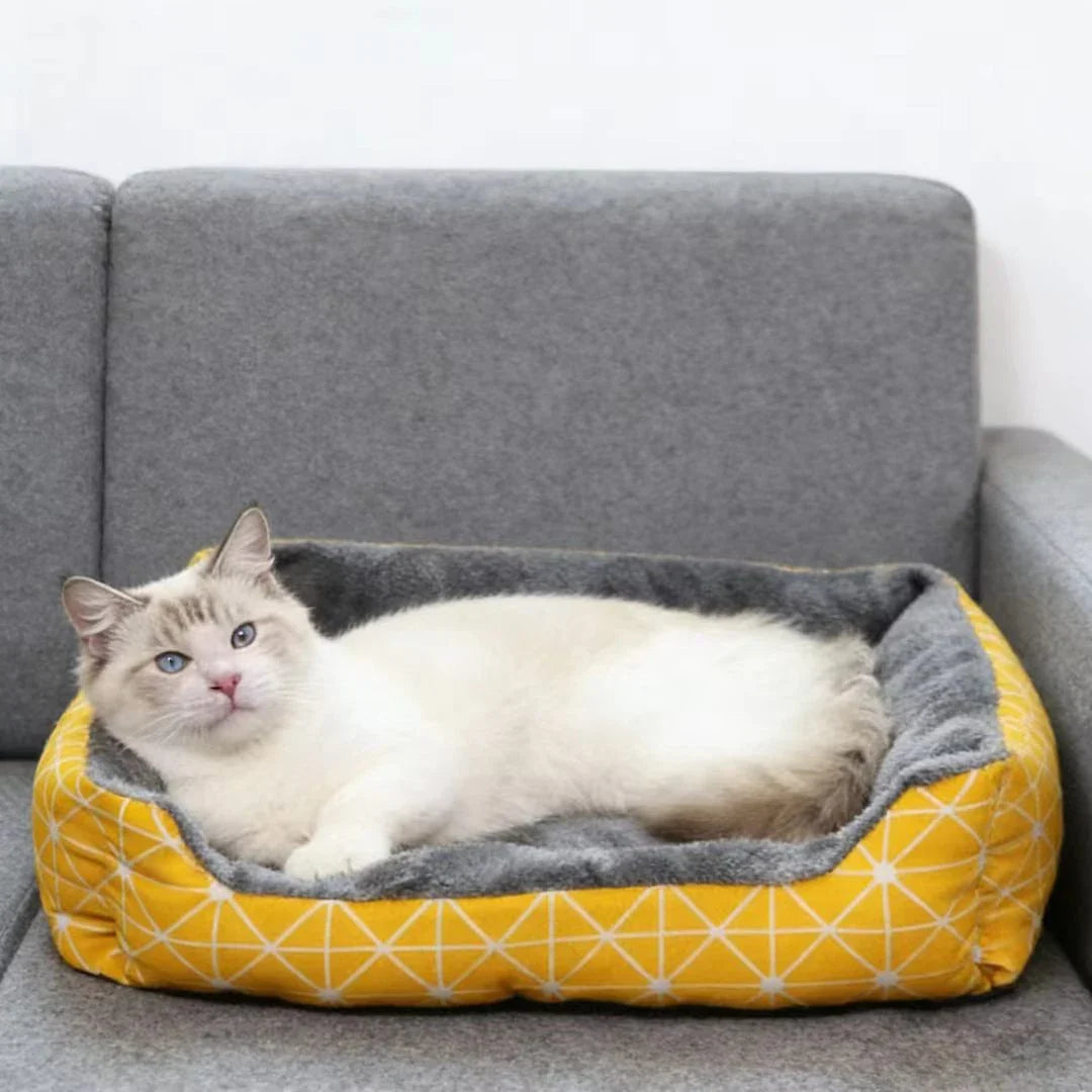 Soft Plush Dog Bed Washable, Warm Cat Nest - MyPetDollar.com