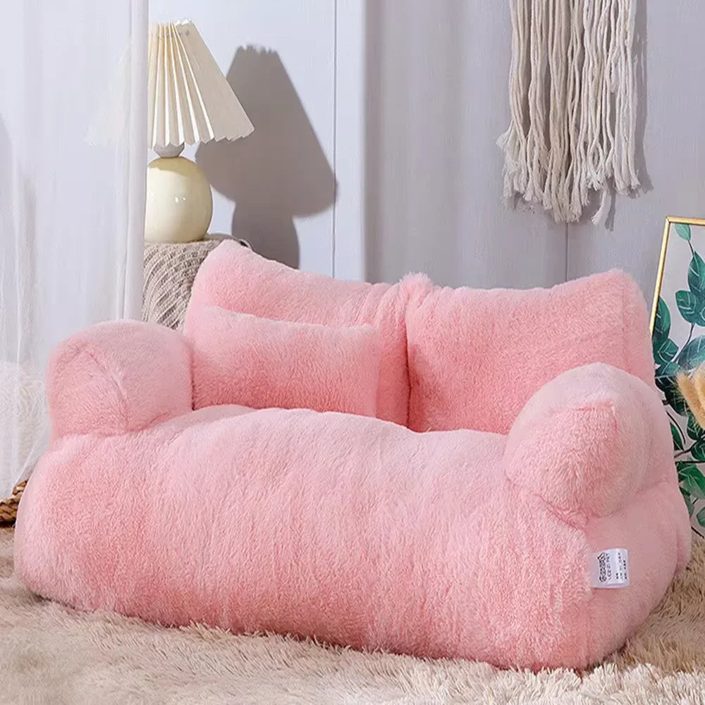 Ultra Soft Fluffy Pet Sofa Bed Cushion for - MyPetDollar.com