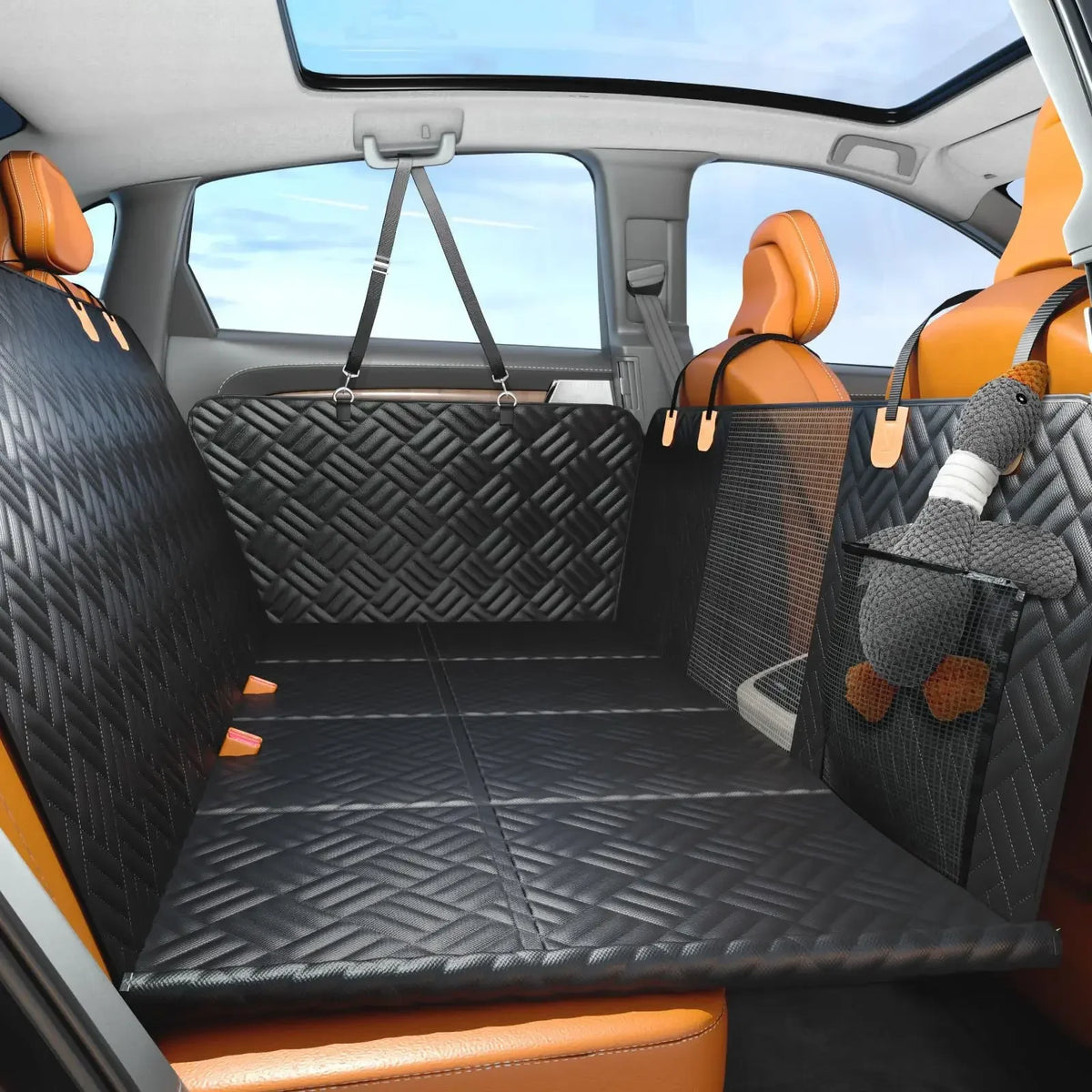 Pet Car Pad for Rear Seat Dog Nest