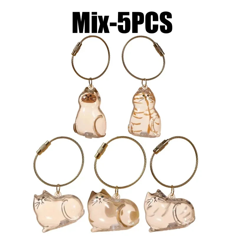 Cute Transparent Cat Fur Display Capsule Plaything