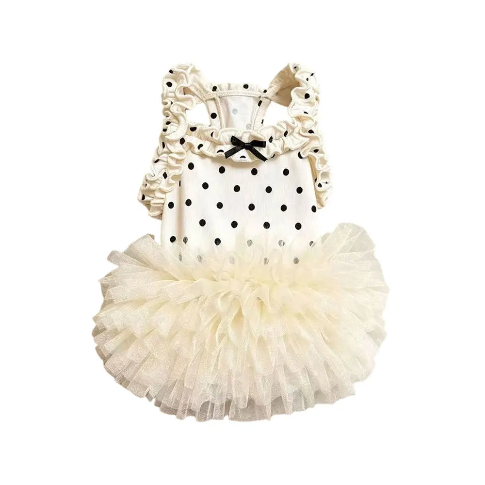 lightweight Thin Pet Dog Summer Dress Polka - MyPetDollar.com