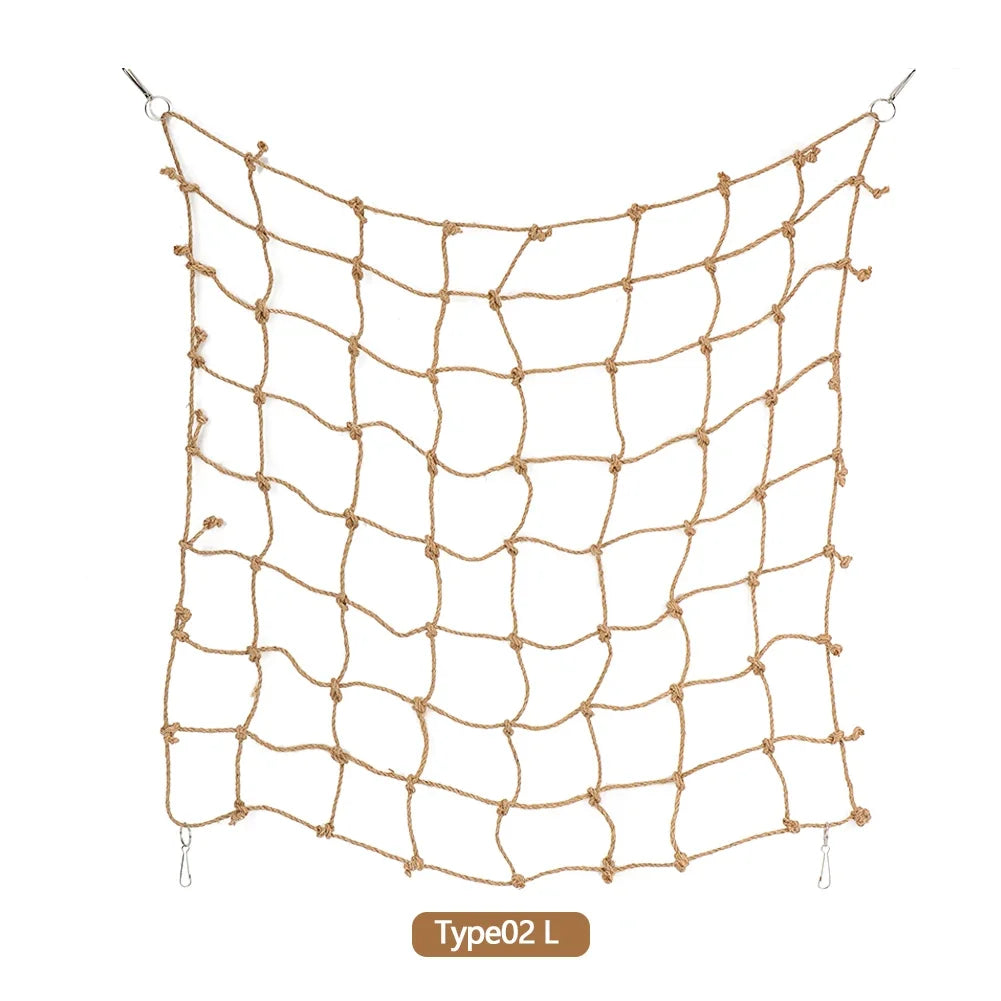 40 40cm Parrot Climbing Net Bird Toy Swing – 4 Colors