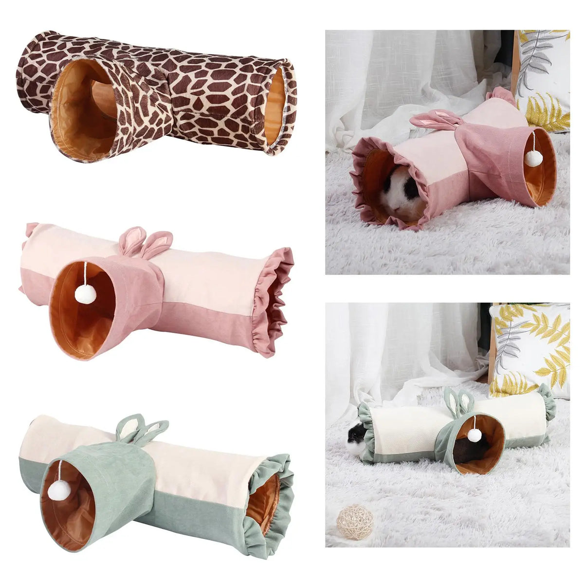 Guinea Pig Tunnel Pet Collapsible - MyPetDollar.com