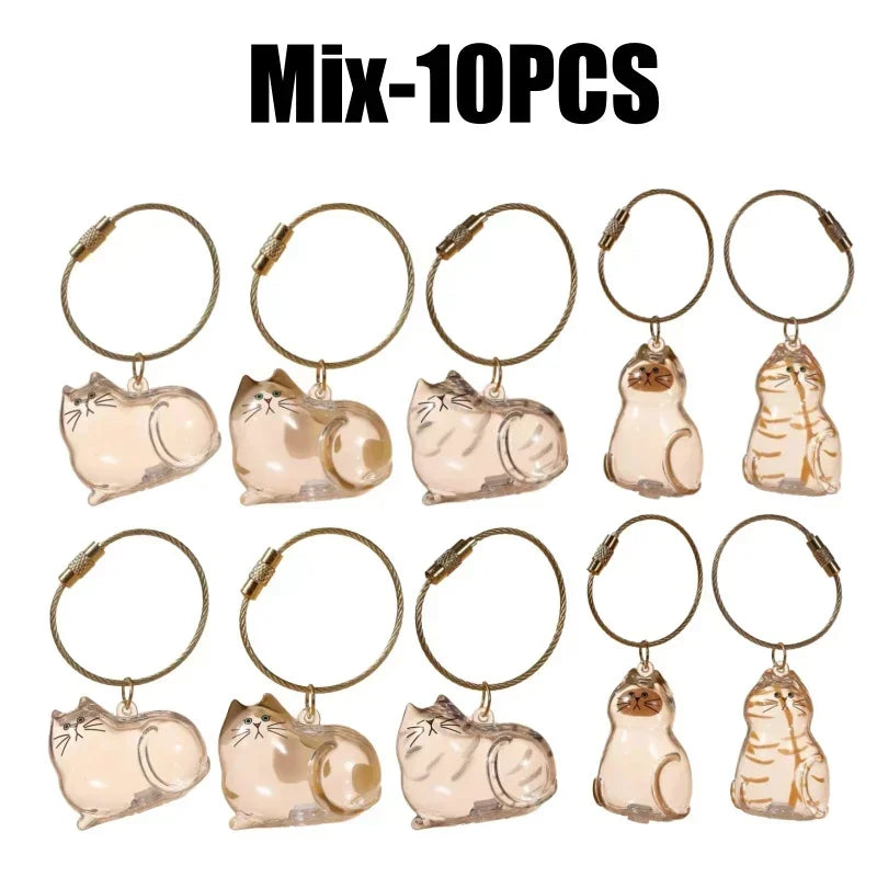 Cute Transparent Cat Fur Display Capsule Plaything