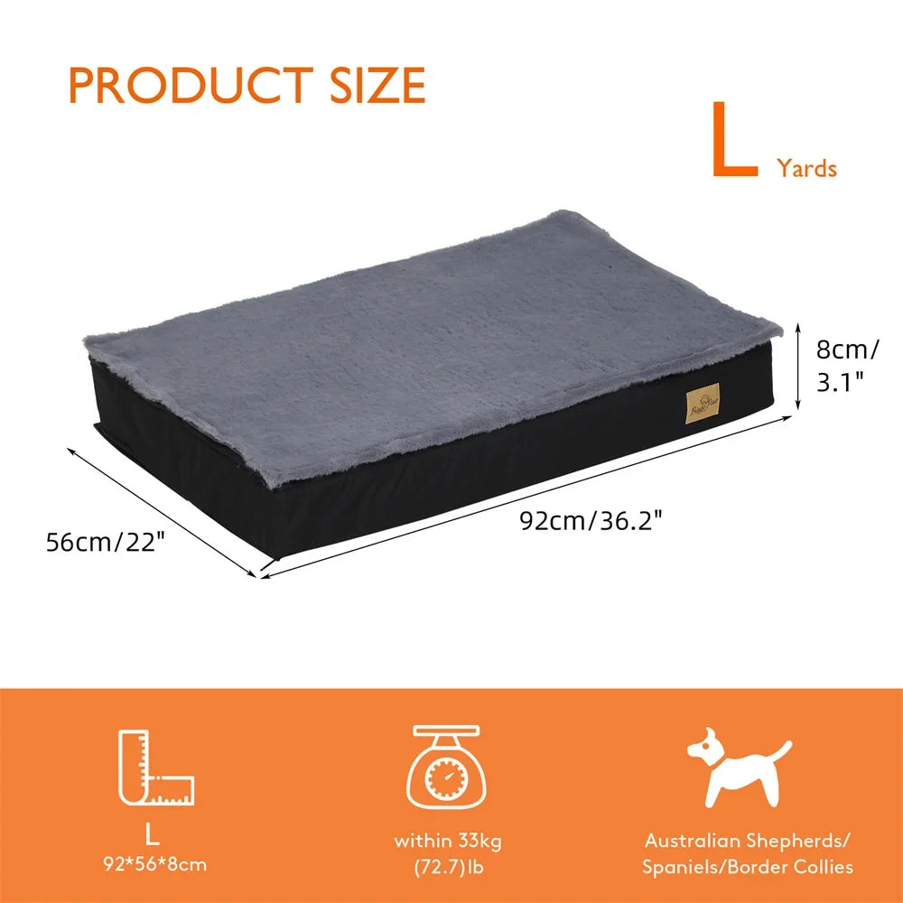 Washable Large Orthopaedic Dog Bed Waterproof Pad – 3 Colors