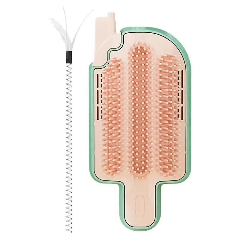 Cat Hair Removal Comb with Catnip Balls