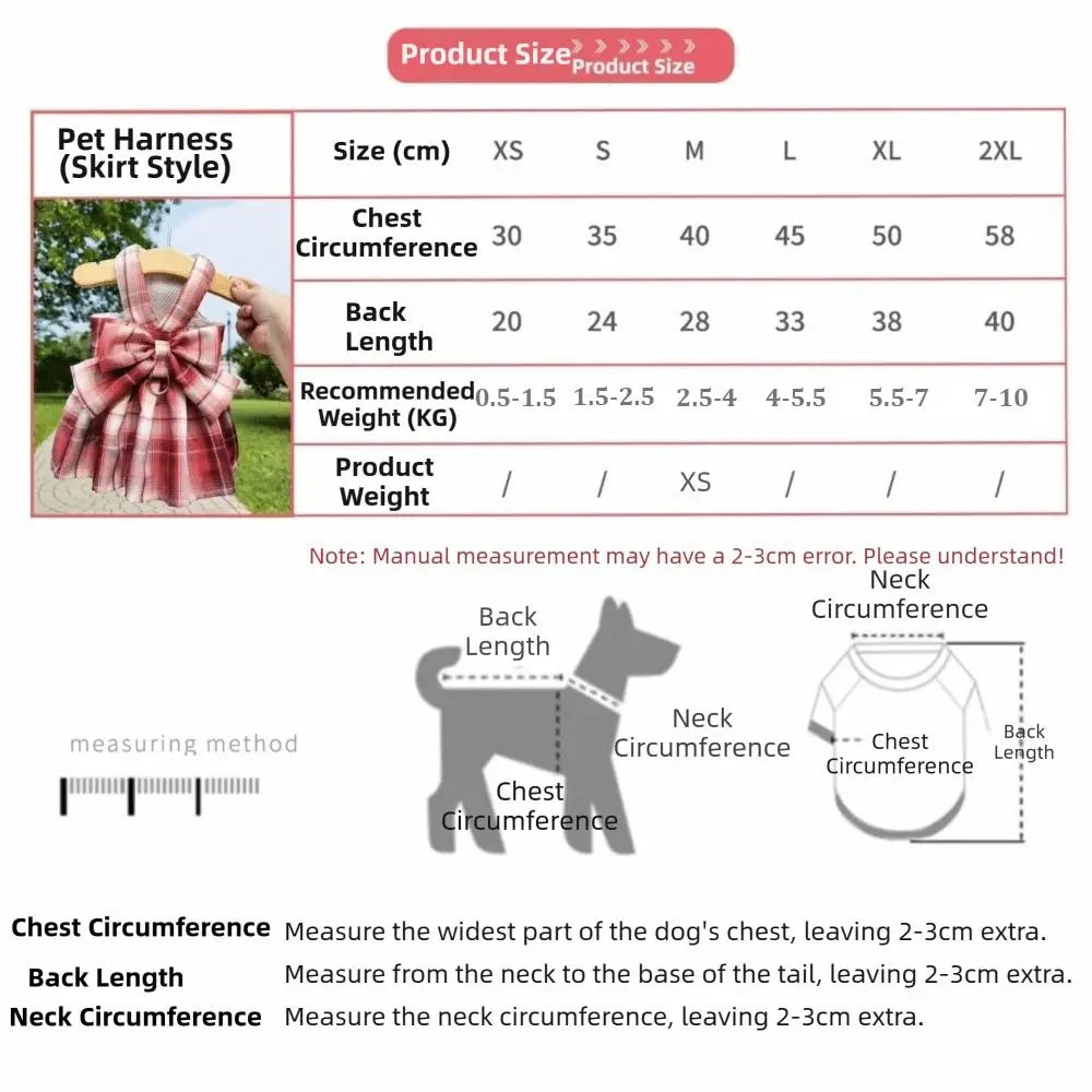 Adjustable Dog Dress Set Mesh Breathable - MyPetDollar.com