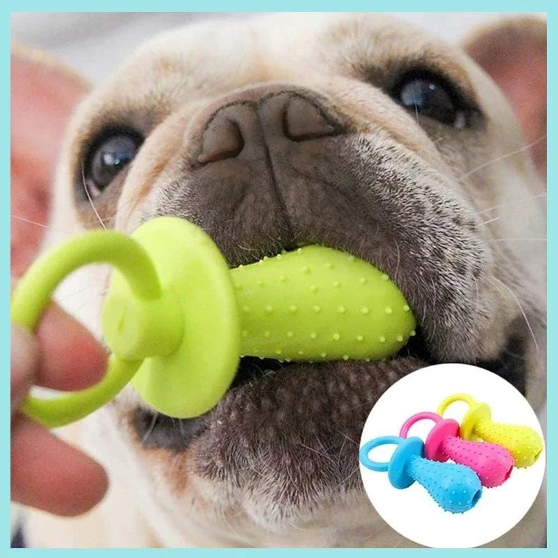 Pet Rubber Pacifier Dog Toy Interactive - MyPetDollar.com