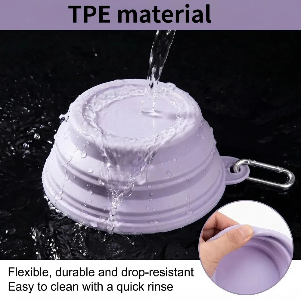 350ml/1000ml Collapsible Dog Bowl Outdoor - MyPetDollar.com