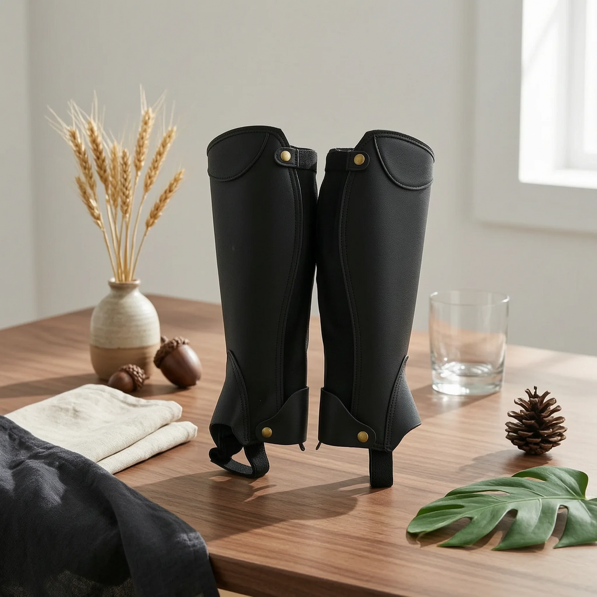 Half Chaps Fitted Riding Gaiters Legwear - MyPetDollar.com