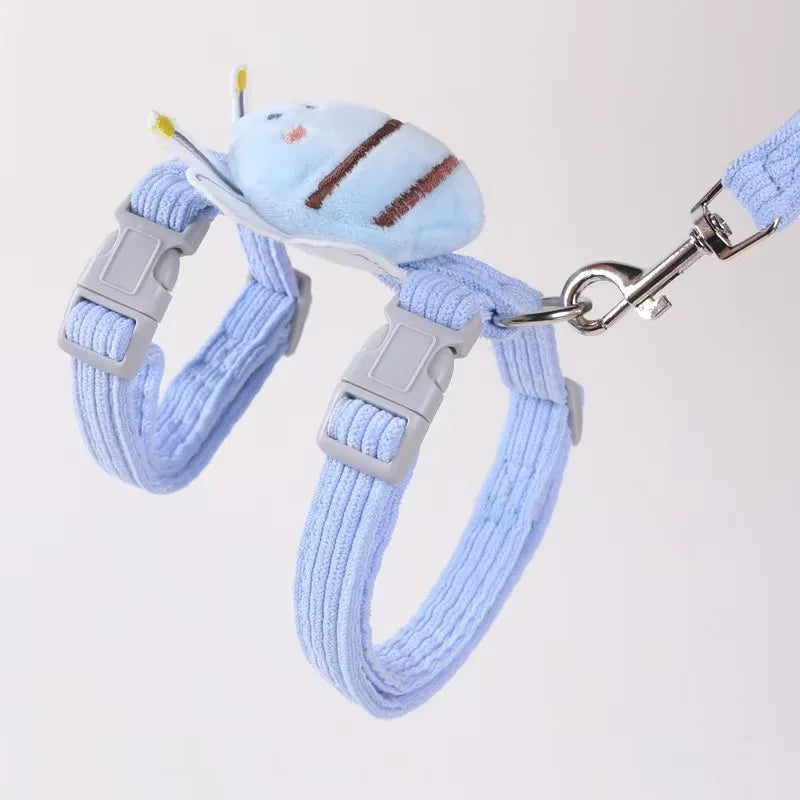 Adjustable Bee Pattern Pet Harness Leash Kit - MyPetDollar.com