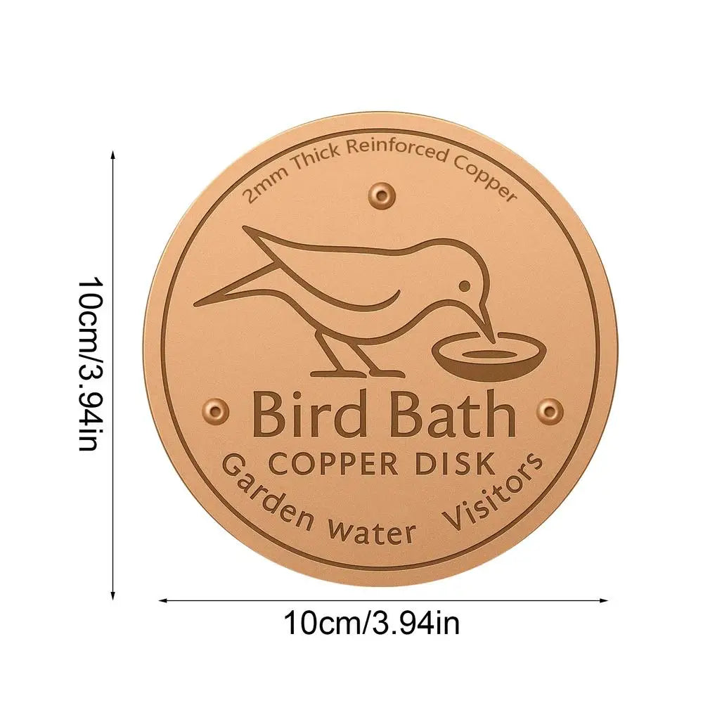 Pure Copper Bird Bath Purification Disc – 6 Colors