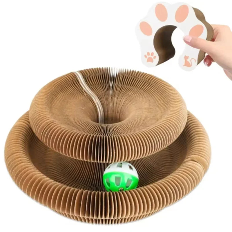 Durable Cat Plaything Accordion Magic Organ Scratching Board