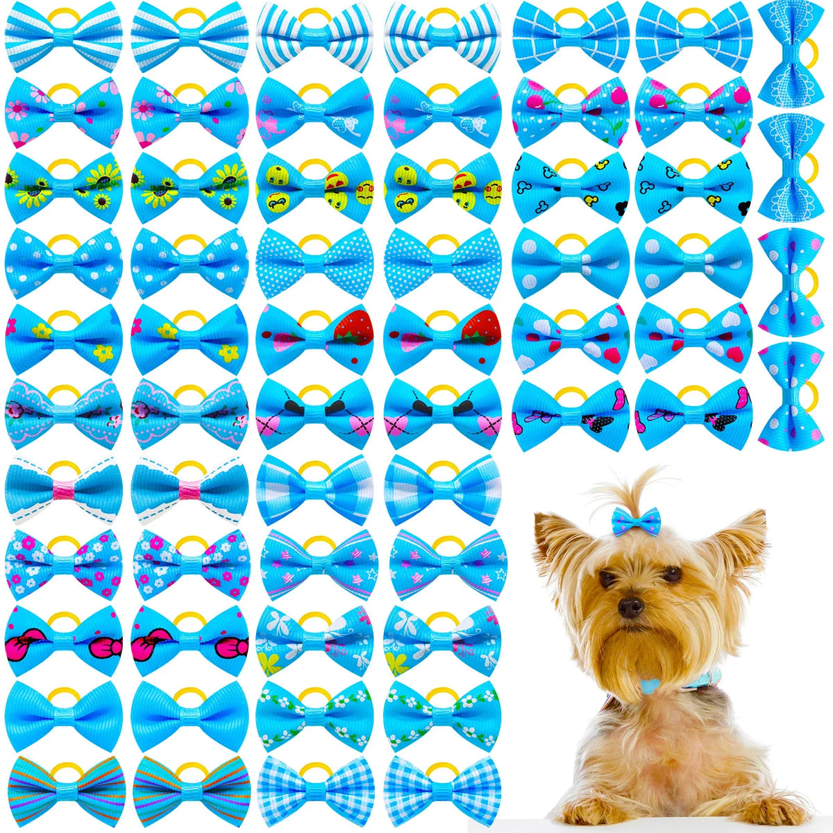 30PCS Small Dog Bows Pet Dog Hair - MyPetDollar.com