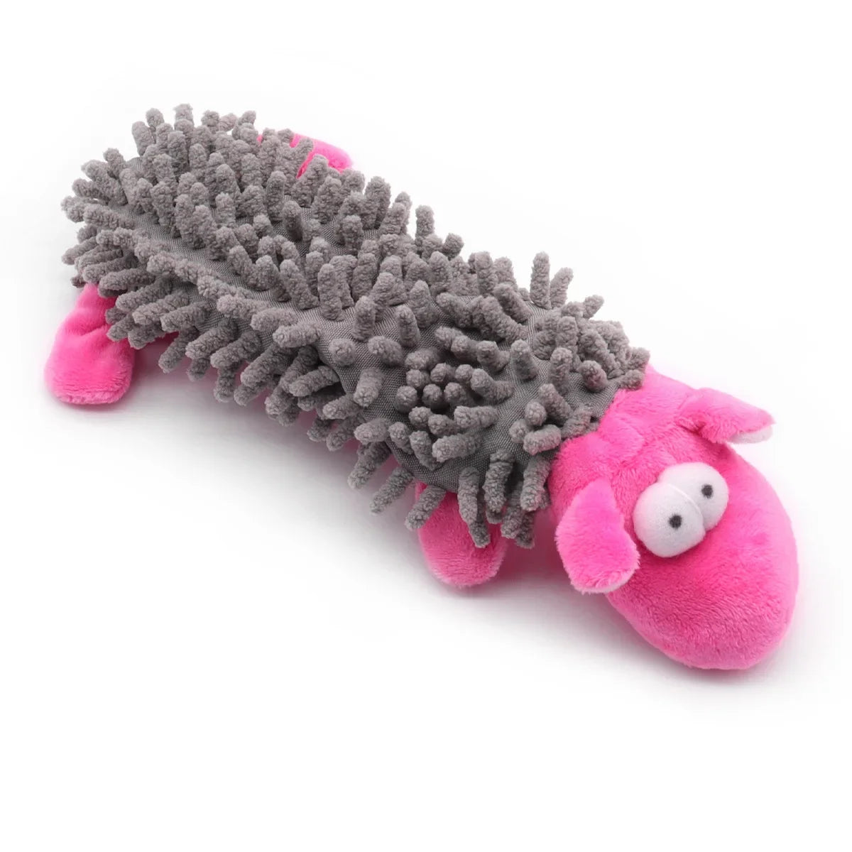 Squeaky Plush Dog Chew Toys Cute Animal Shape Soft Mop Texture – 6 Colors