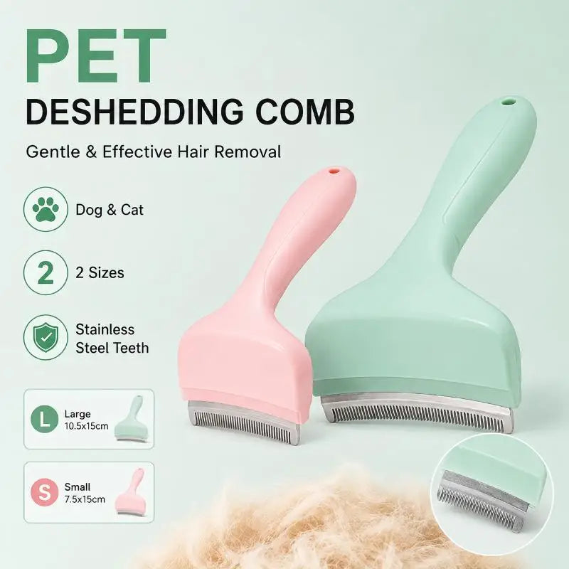 {YY30} Pet Deshedding Brush With Safe - MyPetDollar.com