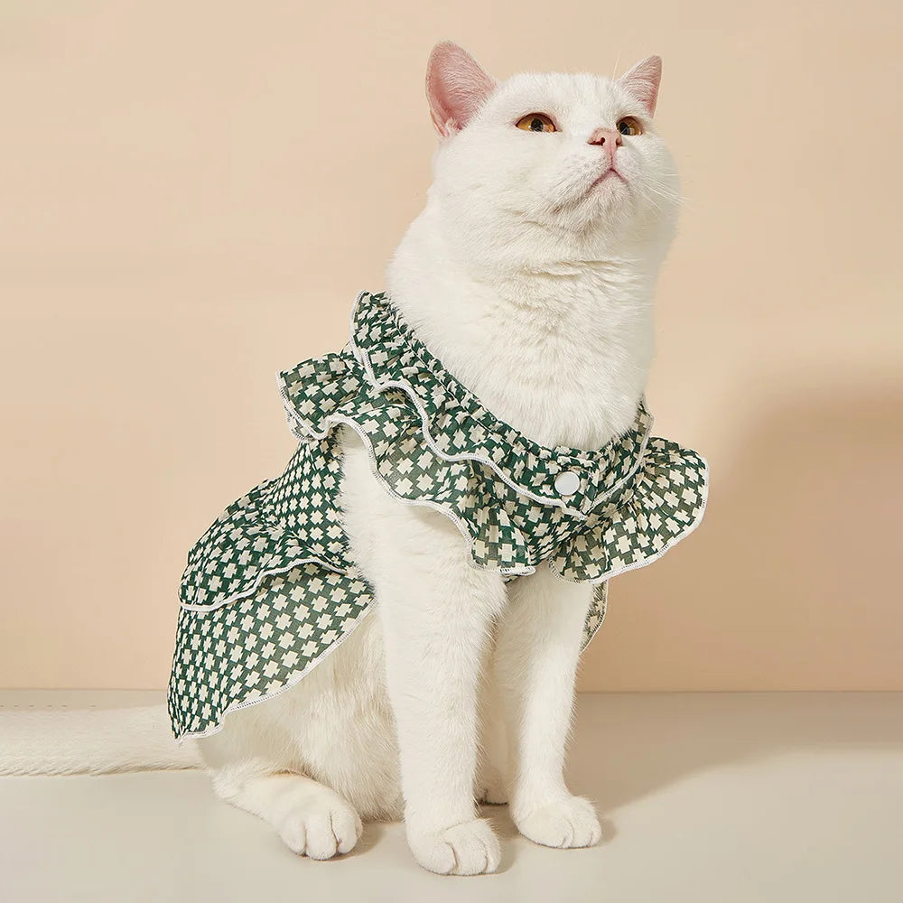 Cute Fashion Ins Style Plaid Pet Dress, - MyPetDollar.com