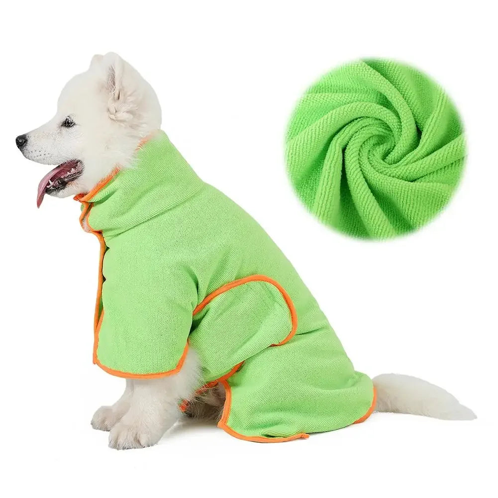 Microfiber Pet Dog Bath Robe Quick Dry - MyPetDollar.com