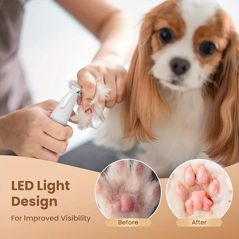 LED Dog Paw Trimmer 18mm Wide Blade with - MyPetDollar.com