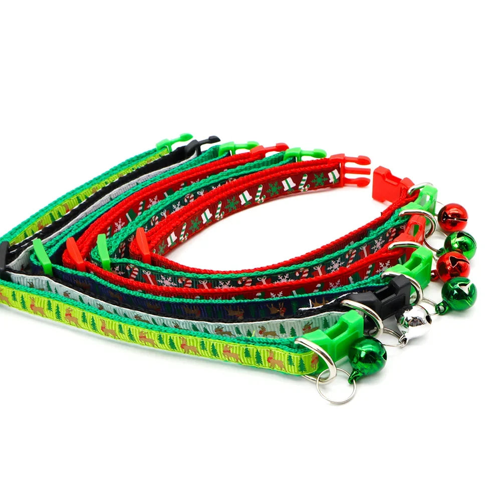 100Pcs Pet Christmas Collars Cats Dogs - MyPetDollar.com
