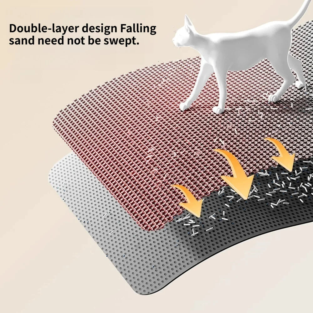 1PCS Cat Litter Mat 2-Layer Design Premium - MyPetDollar.com
