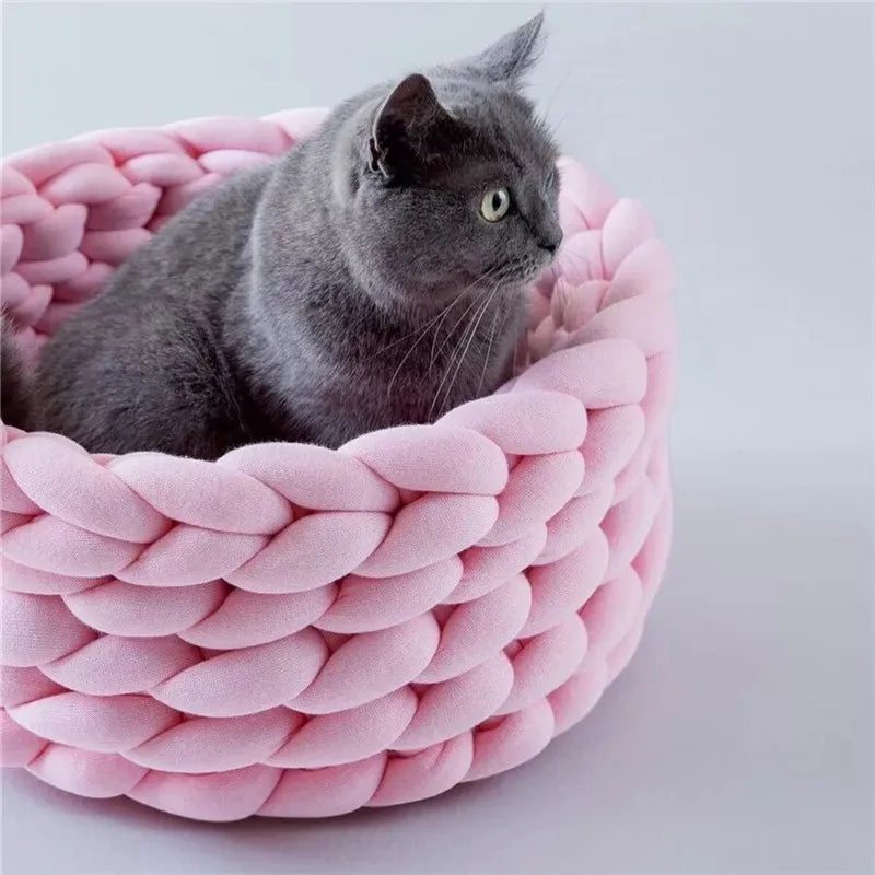 Handmade Knit Warm Soft Dog Cat Bed Mats Pet - MyPetDollar.com