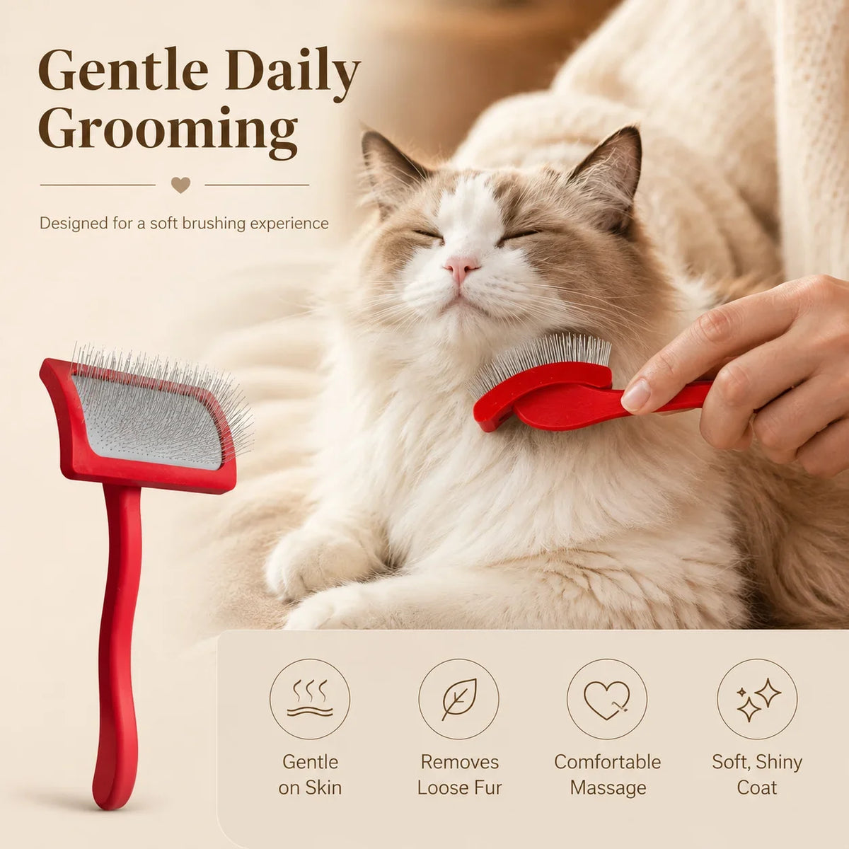 Professional Pet Grooming Hair Remover Brush - MyPetDollar.com