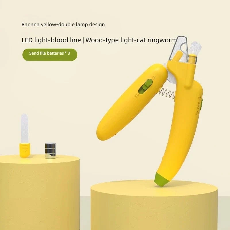 Professional Pet Nail Clippers with LED Light – 6 Colors