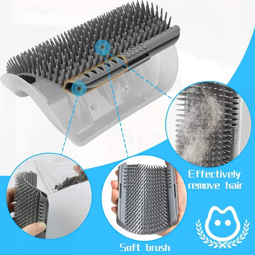 Cat Corner Scratcher Self Groomer with - MyPetDollar.com