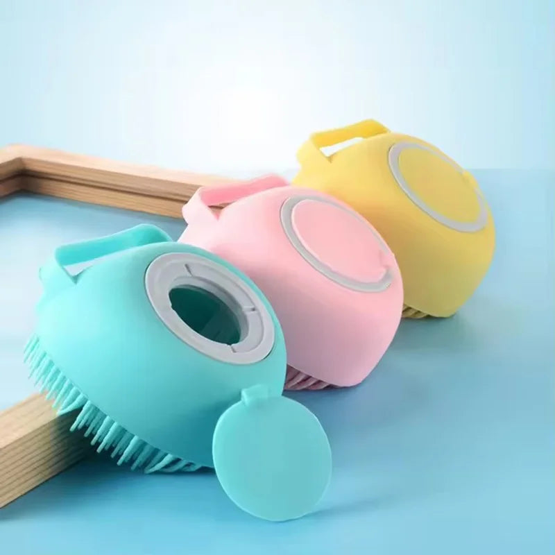Pet Shower Brush Silicone Massage Scrubber - MyPetDollar.com