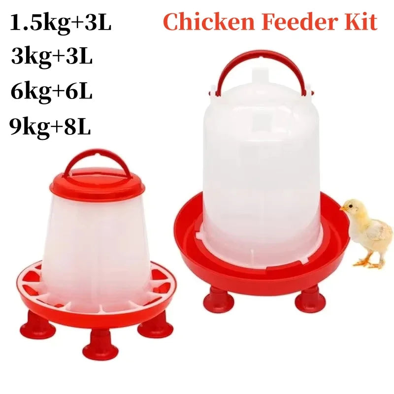 Automatic Chicken Feeder Water Bucket With - MyPetDollar.com