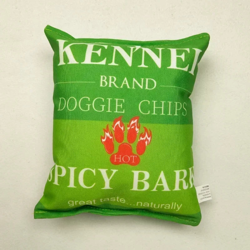 Potato Chip Bag Funny Dog Toys Plush - MyPetDollar.com