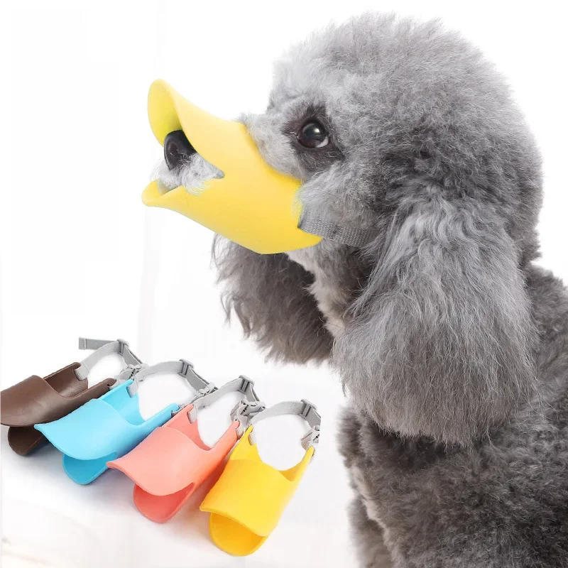 Adjustable Dog Silicone Duck Muzzle Anti - MyPetDollar.com