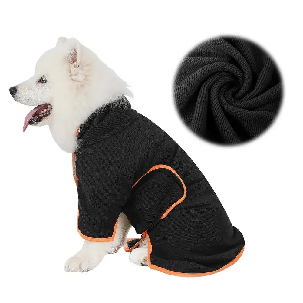 Microfiber Pet Dog Bath Robe Quick Dry - MyPetDollar.com