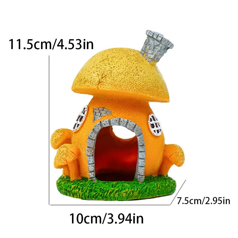Mini Mushroom Conch Shell Hideout for Hermit Crab Aquarium – Reptile Supplies