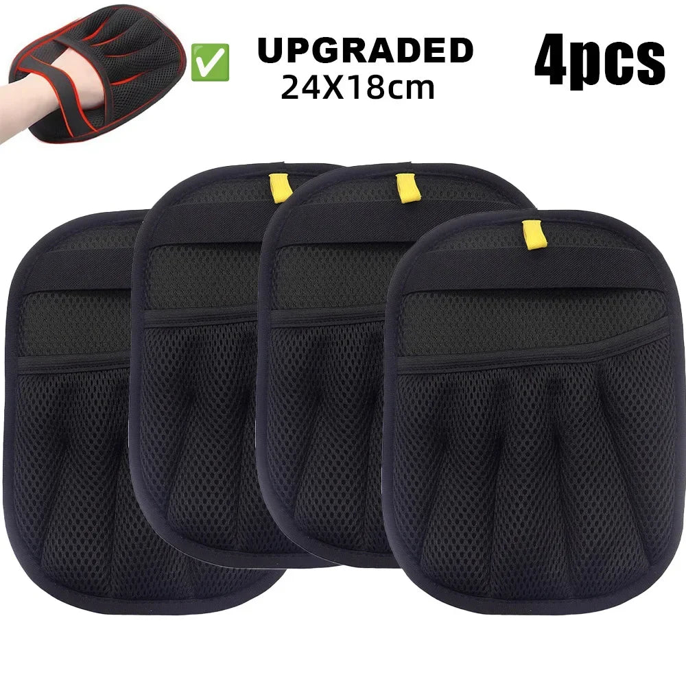 5-Finger Reusable Double-sided Pet Hair Removal Glove, Soft