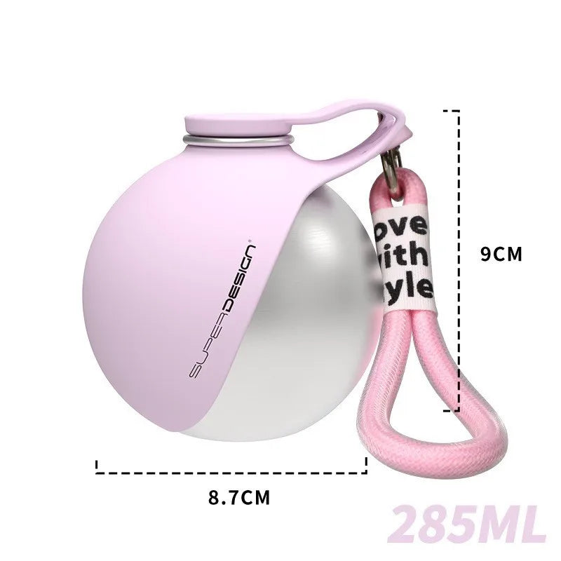 Portable Dog Water Bottle Stainless Steel Travel Cat Dispenser