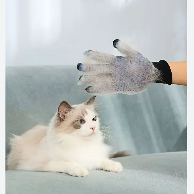 1Pcs Pet Grooming Glove, Massage Hair - MyPetDollar.com