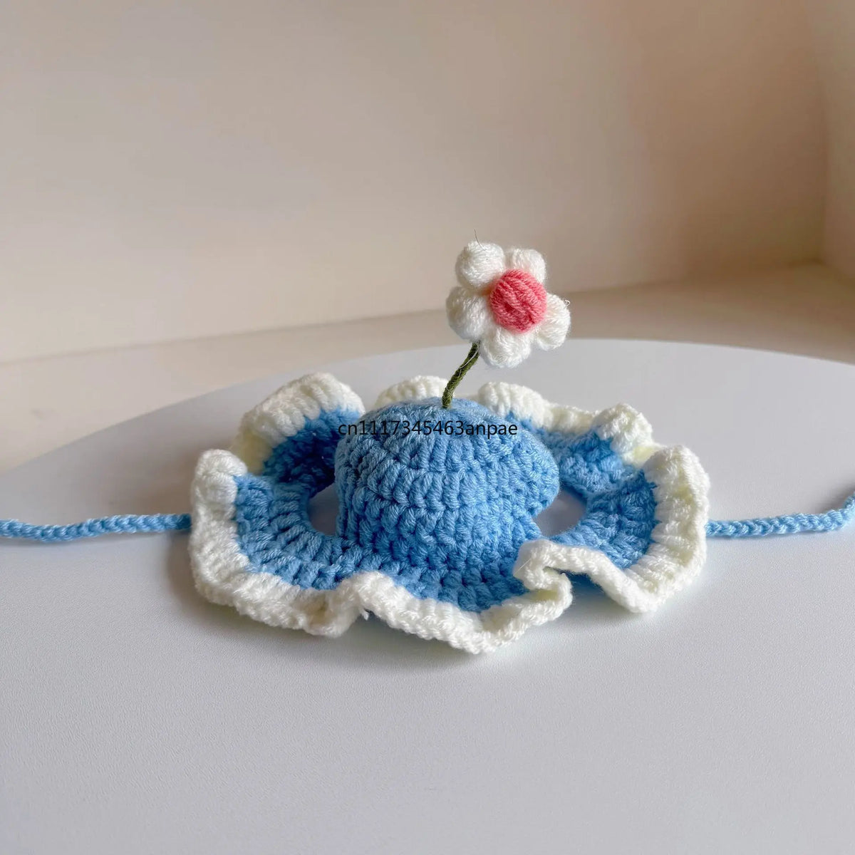 Flower Sprout Pet Hat, Knitted Pet Headwear - MyPetDollar.com