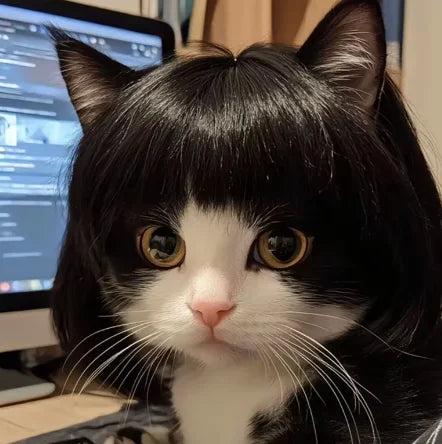 Pet Wig Dog and Cat Spoof Supplies Christmas Accessories Curly